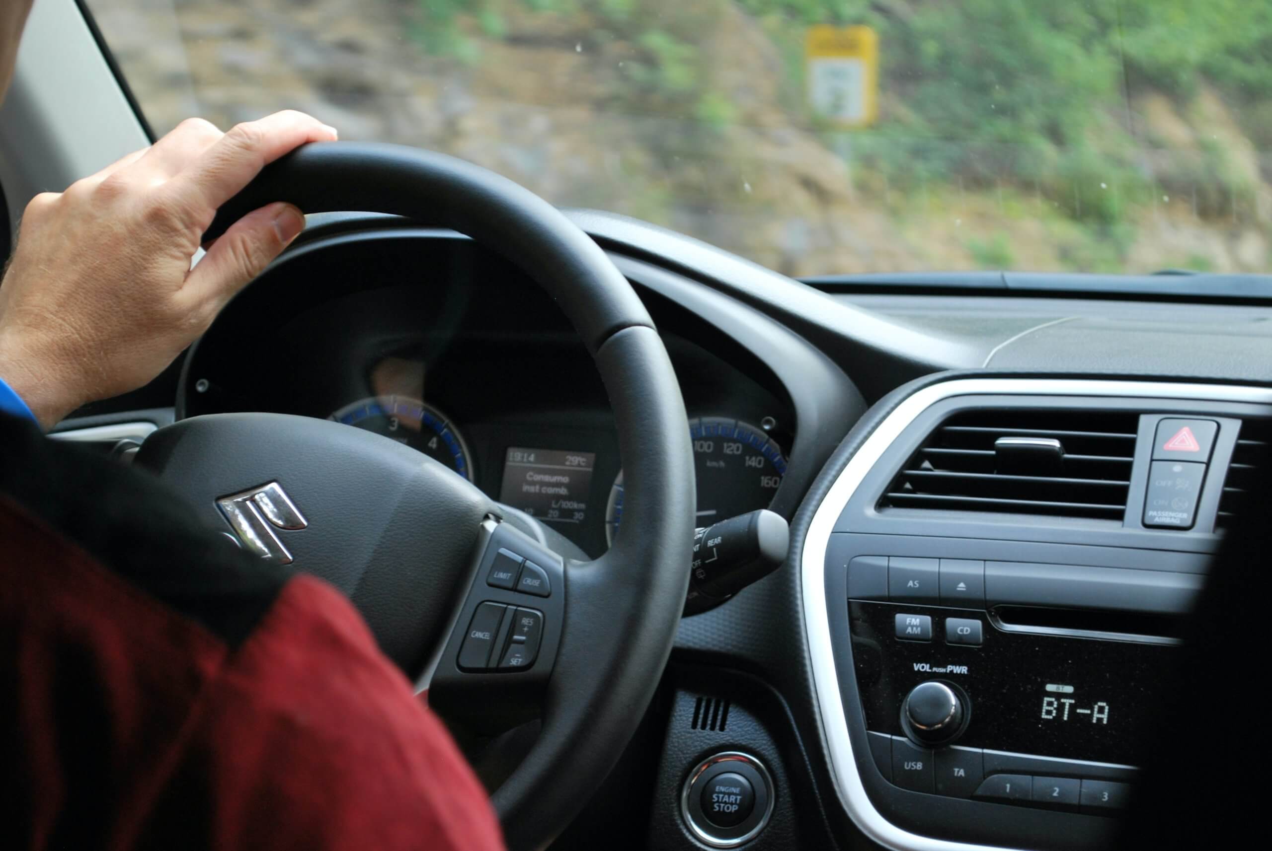 Dashboard of car