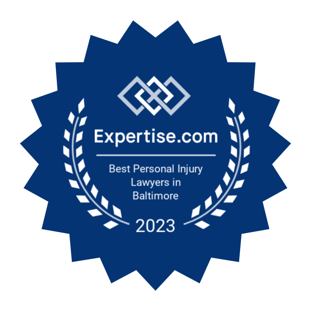 expertise best personal injury lawyer in Baltimore badge