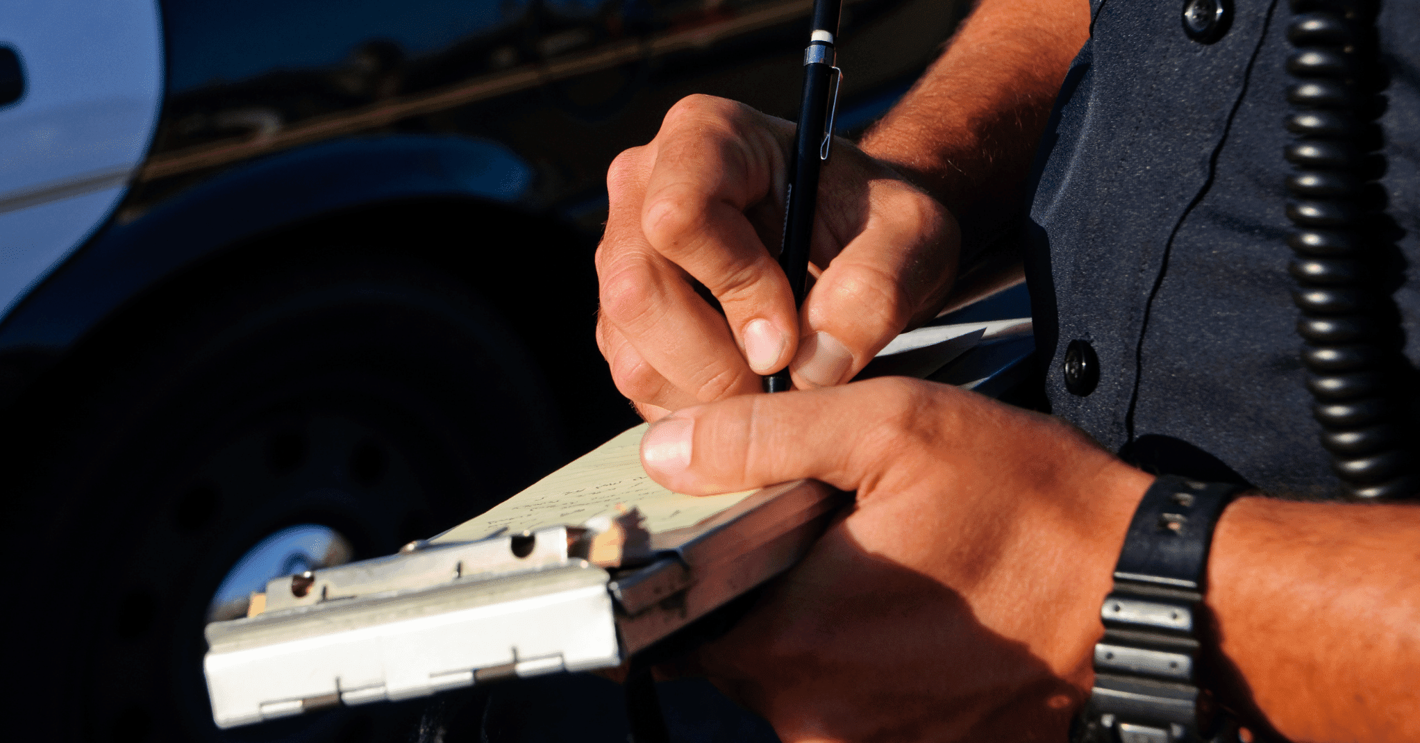 Police doing a traffic ticket in Maryland